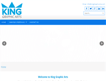 Tablet Screenshot of kinggraphicarts.com
